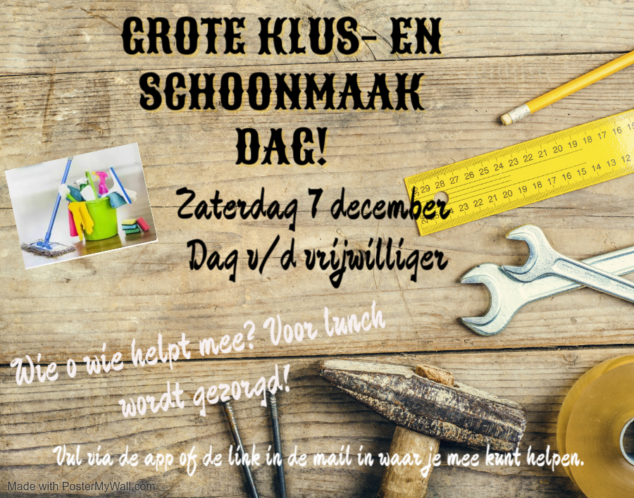 Klus- en schoonmaakdag!