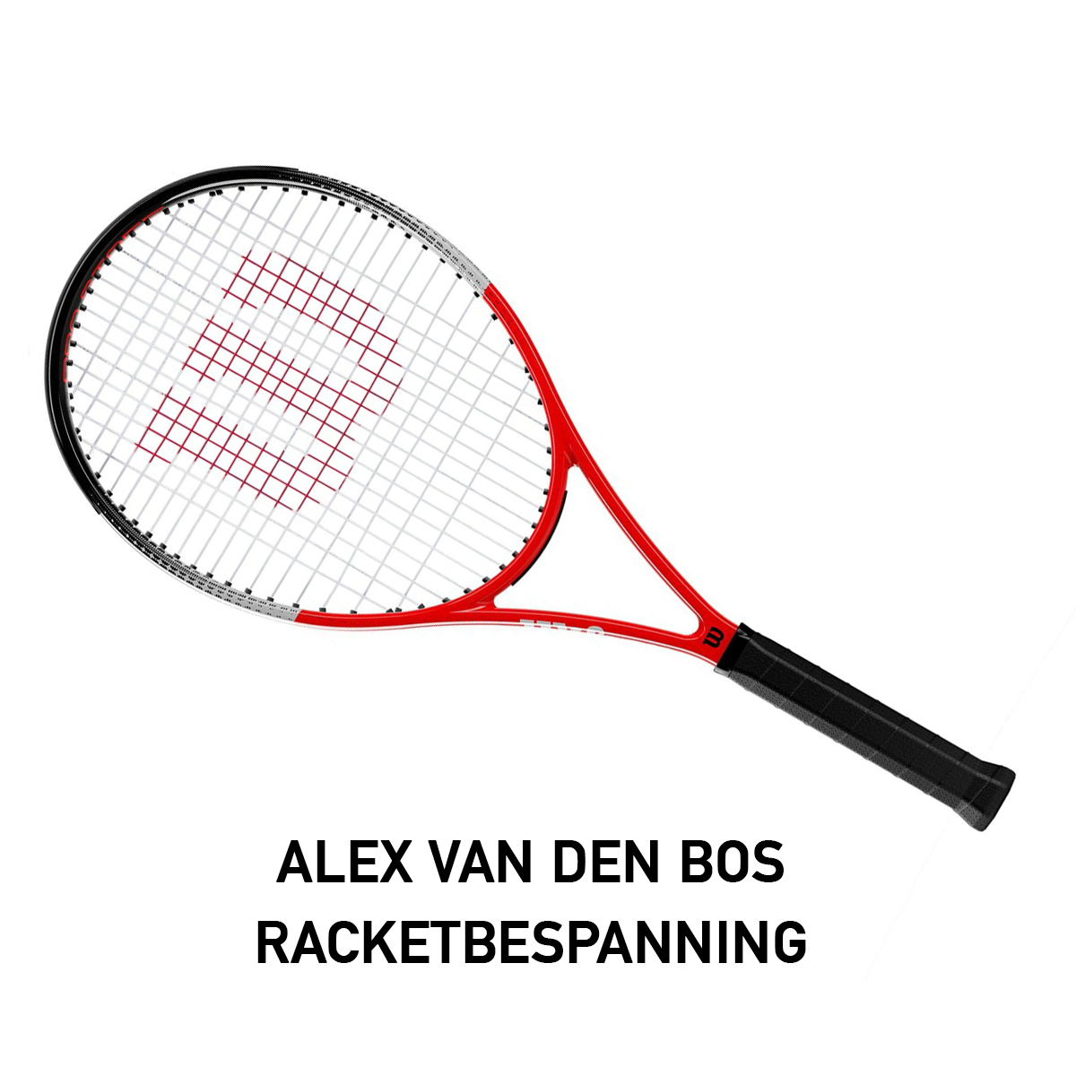 Alex van den Bos Racketbespanning logo