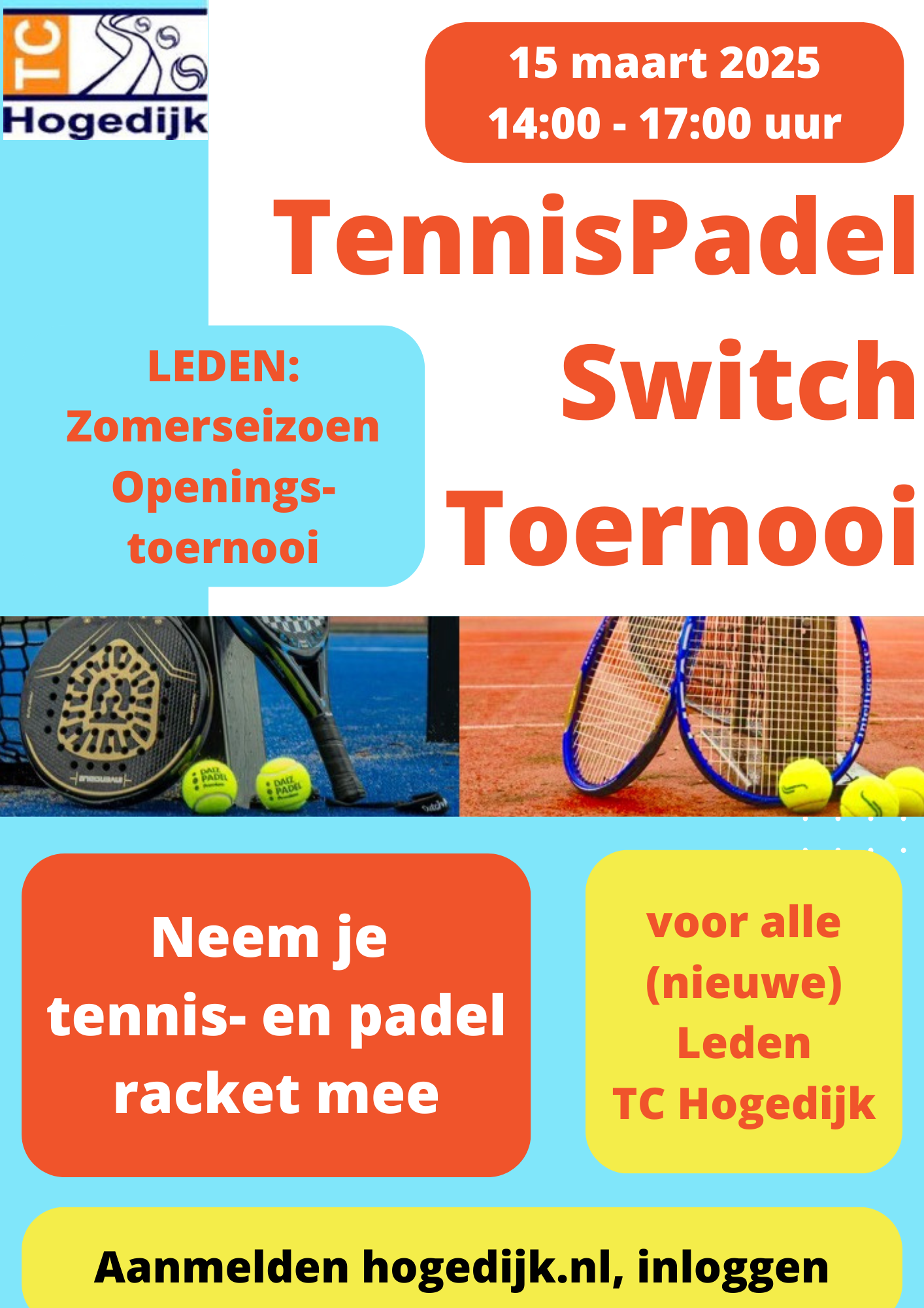 Aanmelden Openingstoernooi