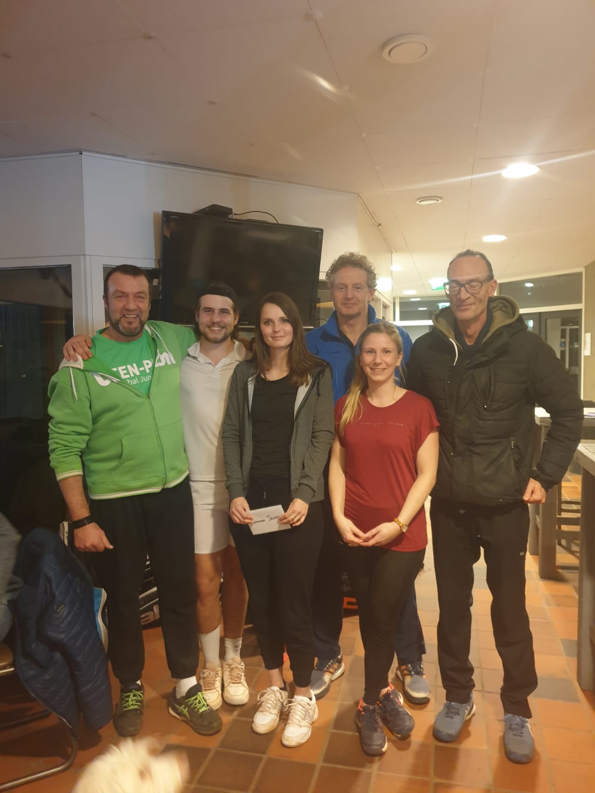 Foto van de winnaars van het toernooi