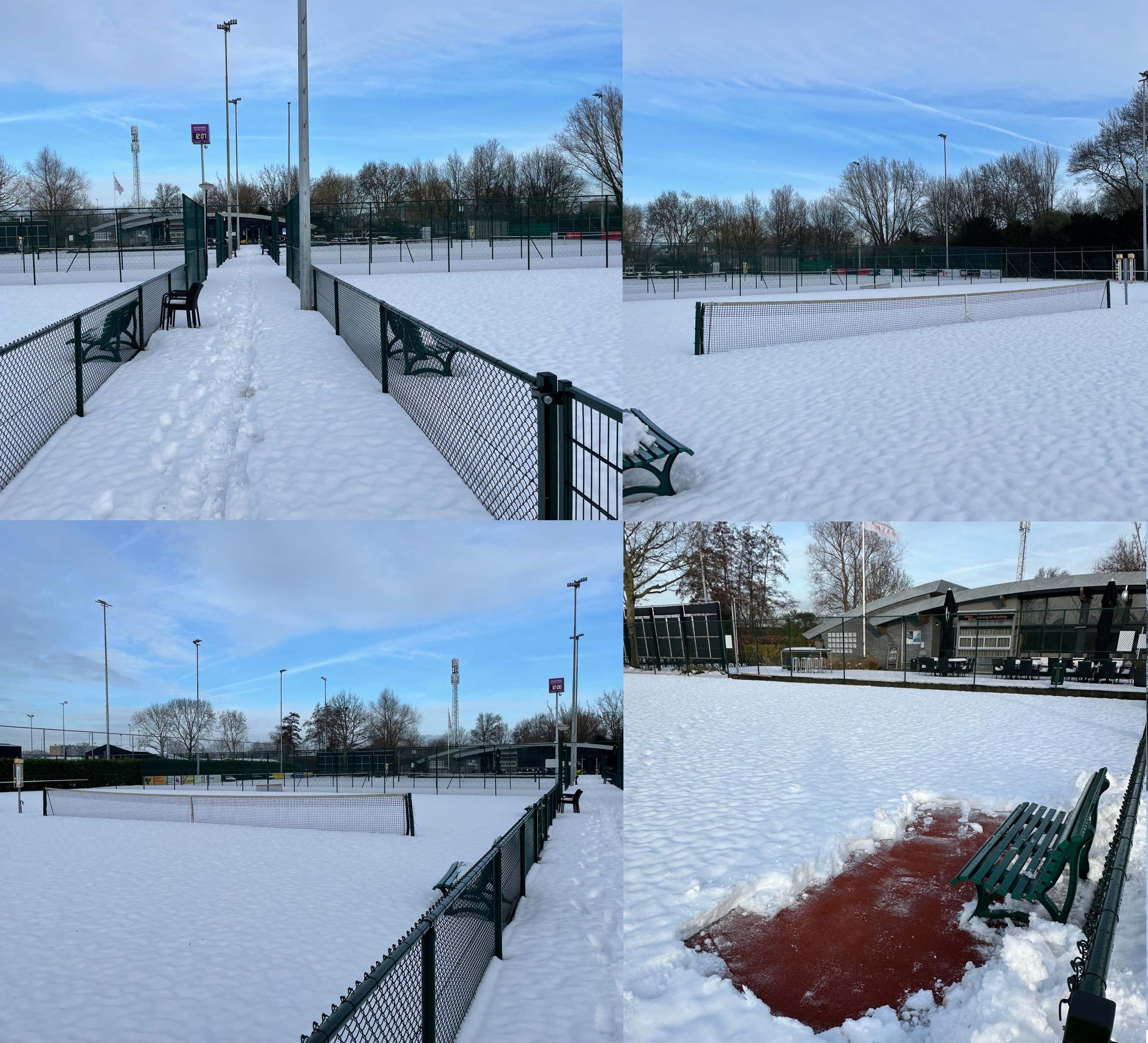 sneeuw tennispark