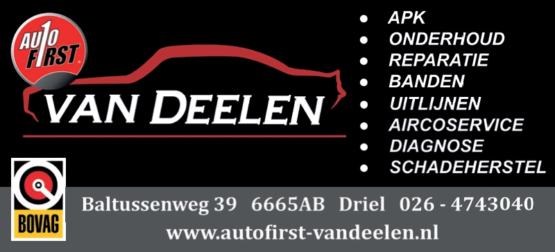 Autofirst van Deelen logo