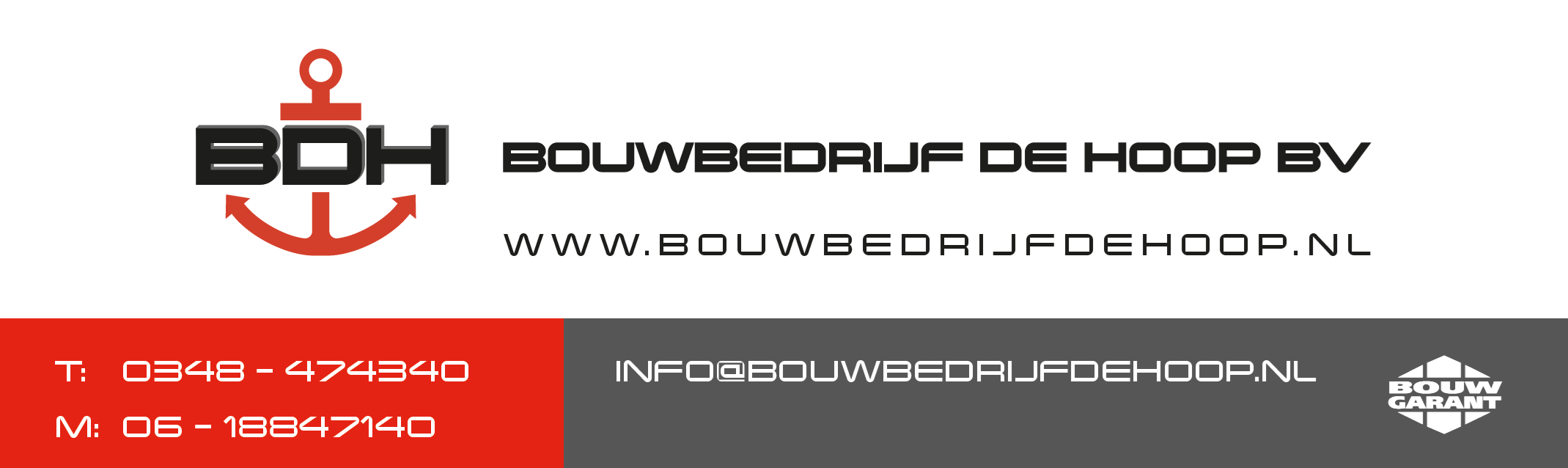 Bouwbedrijf de Hoop logo