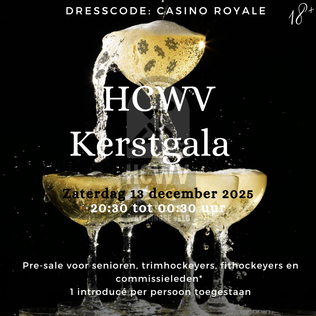 Hockey duel op een waterveld 