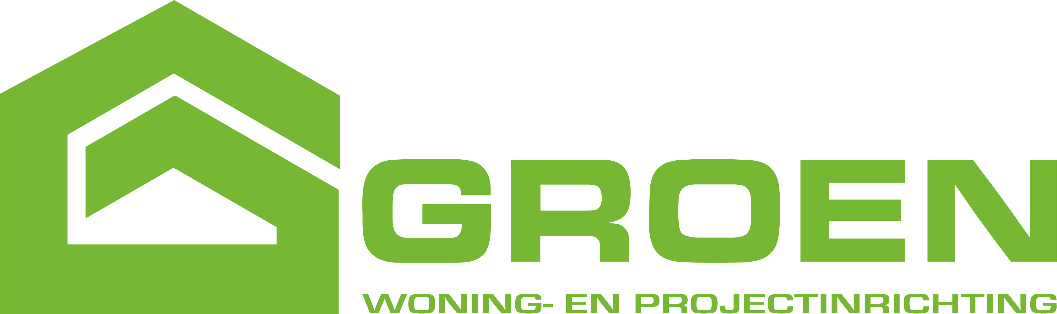 Groen woning- en projectinrichting logo