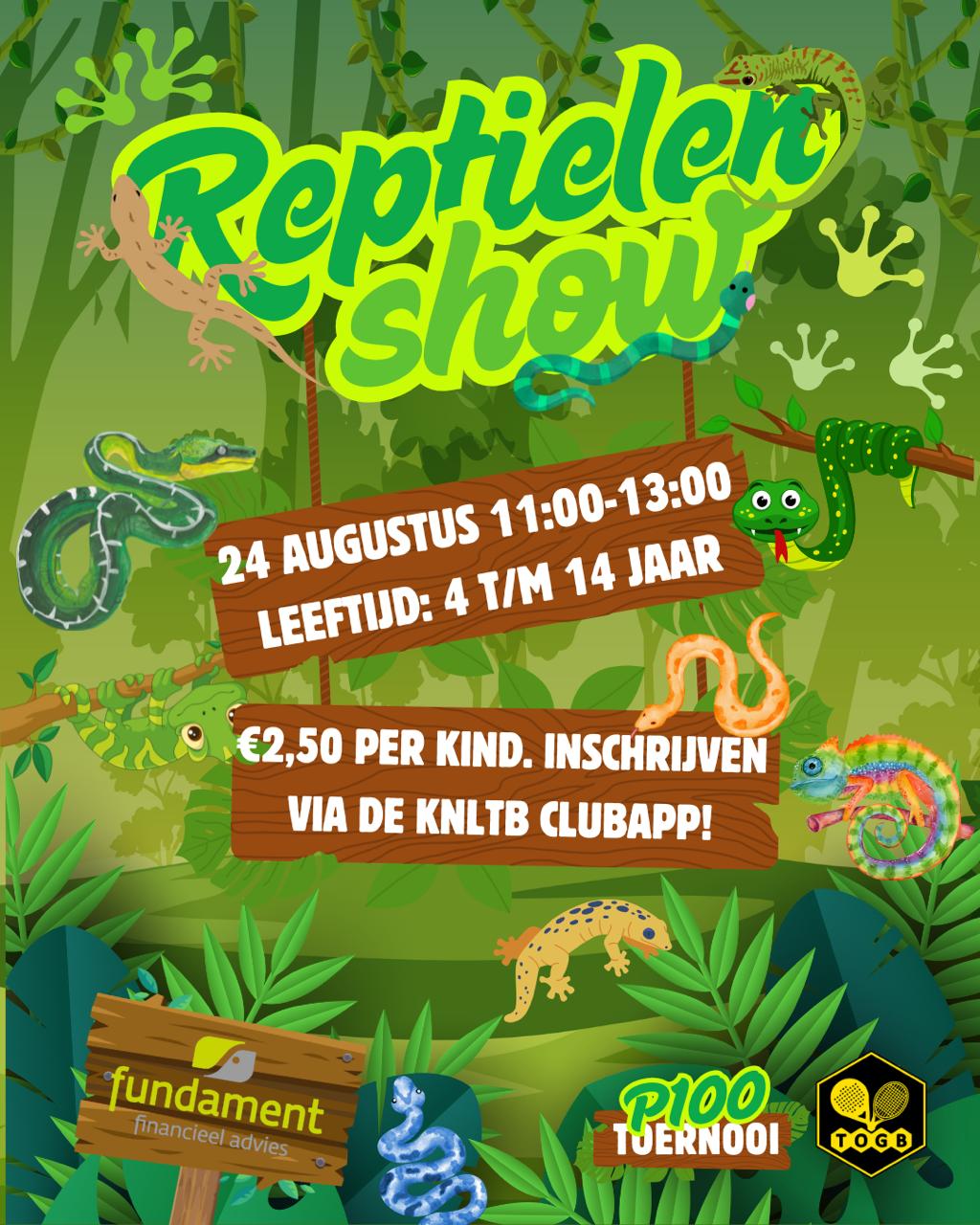 Fundament P100 🐍🦎 Kids Reptielen Show 🐊🐢