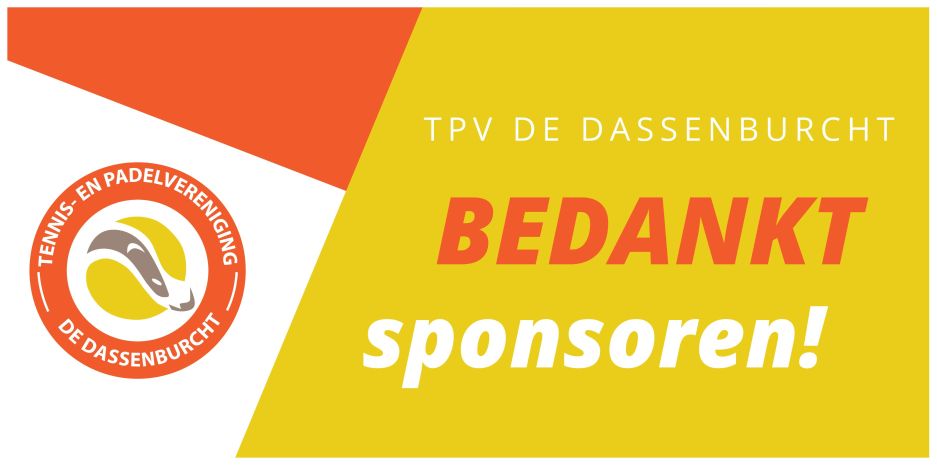 TPV De Dassenburcht bedankt sponsoren!