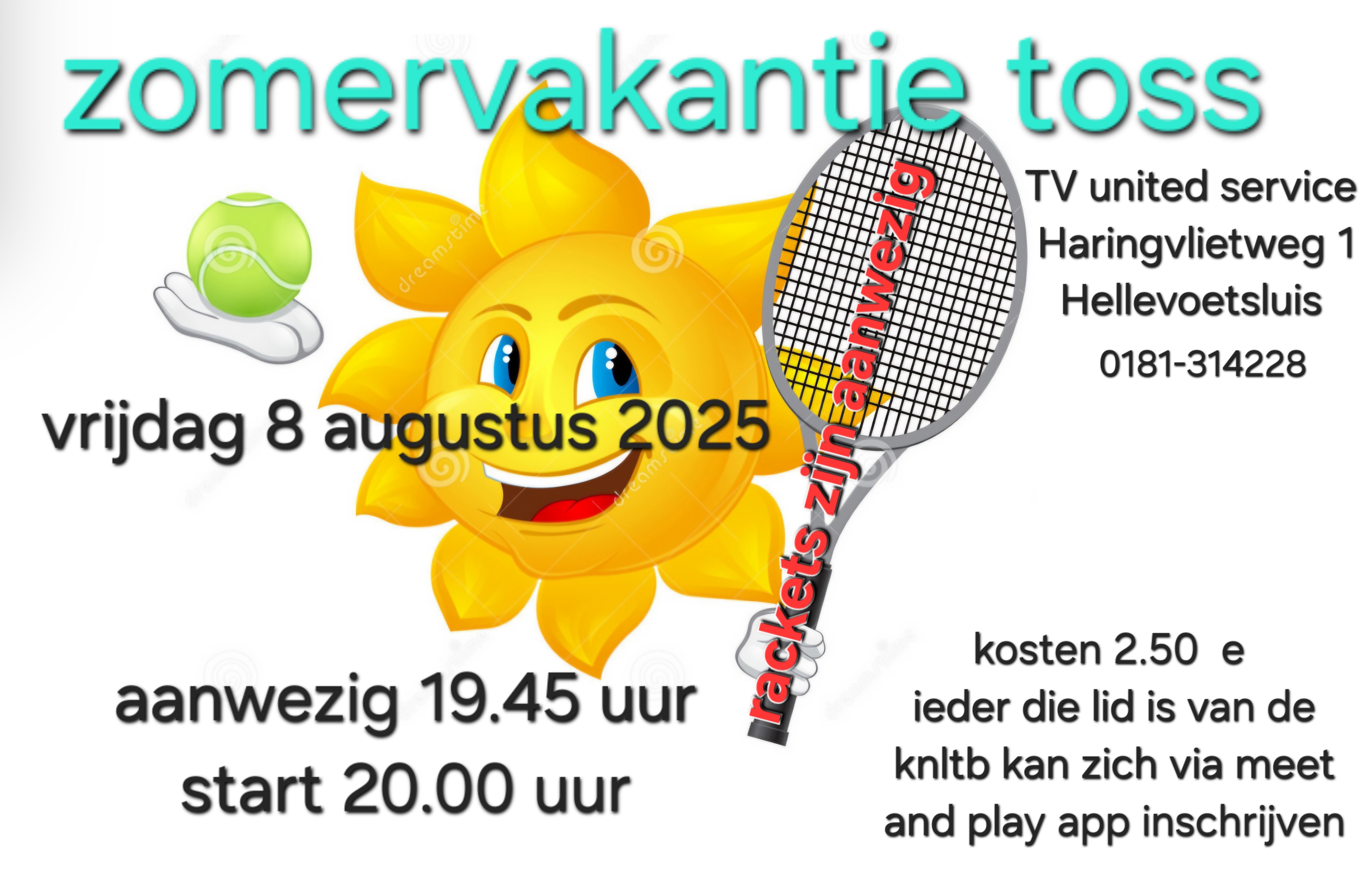 Zomervakantie toss
