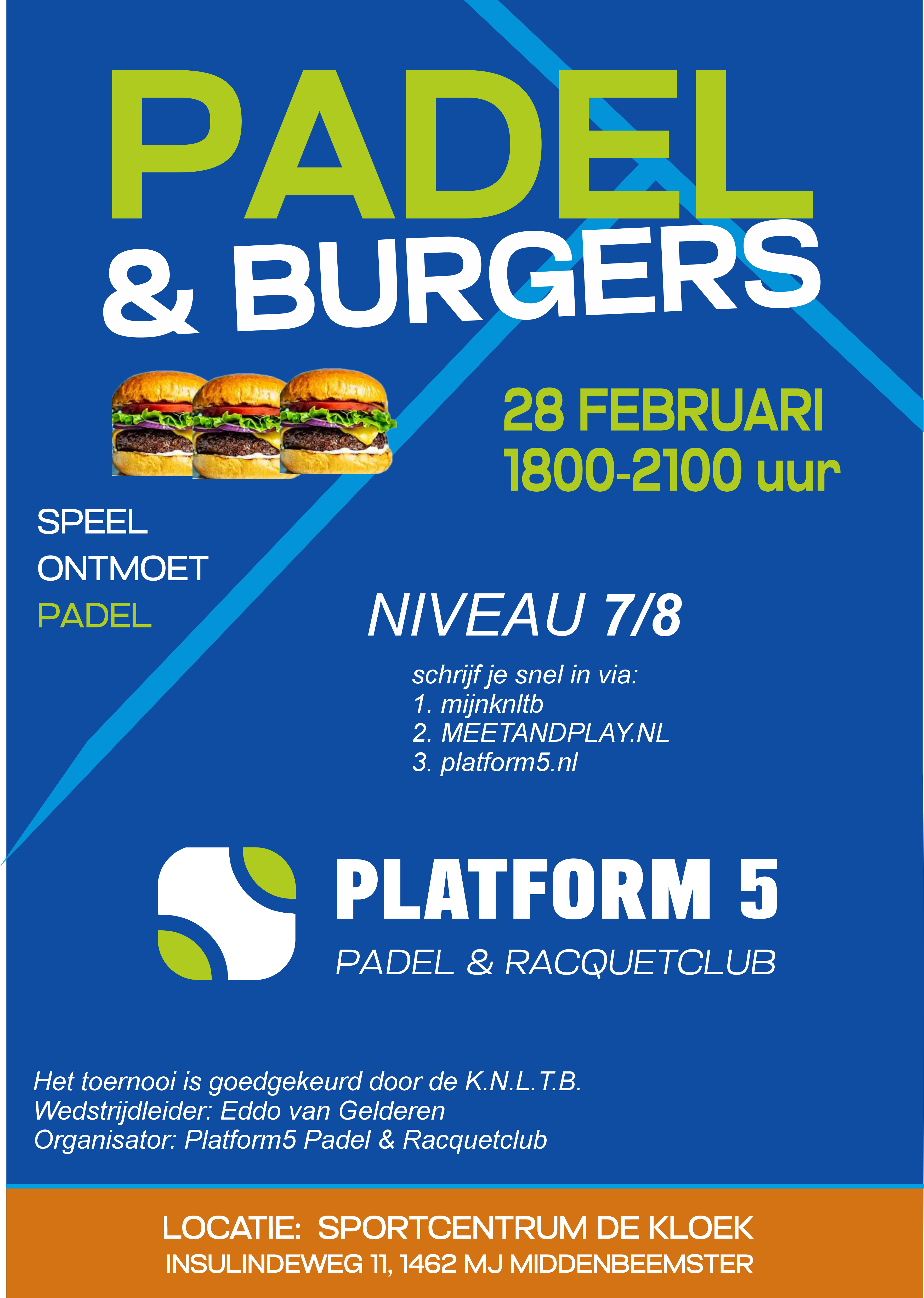 Padel & Burgers avondtoernooi