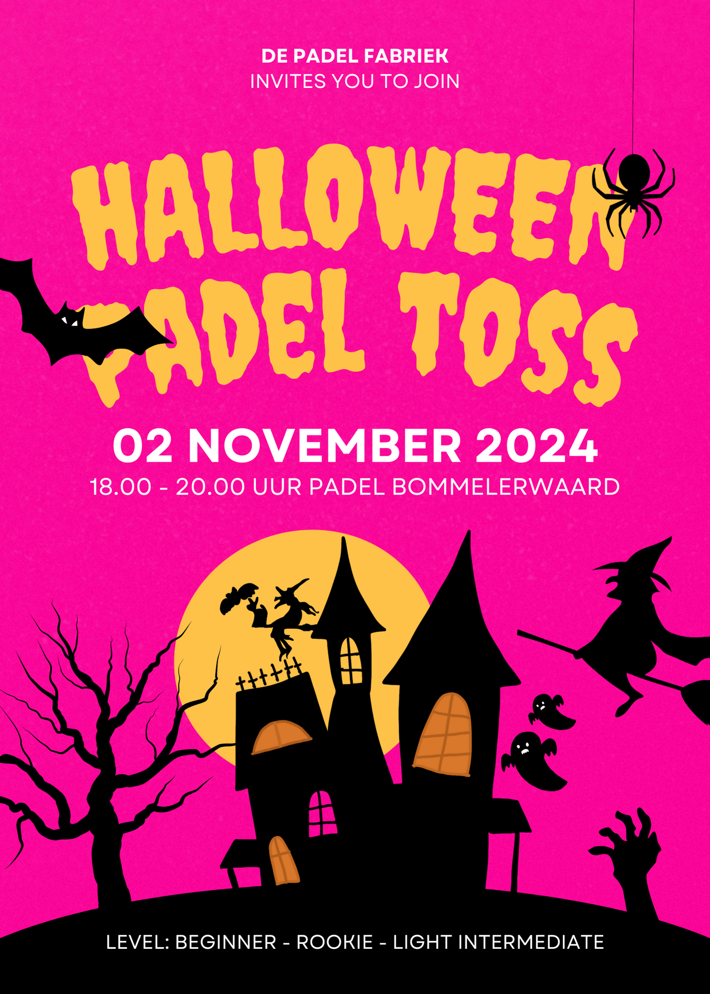 Halloween Padel Toss bij Padel Bommelerwaard – Een Spookachtig Spektakel! 🎃