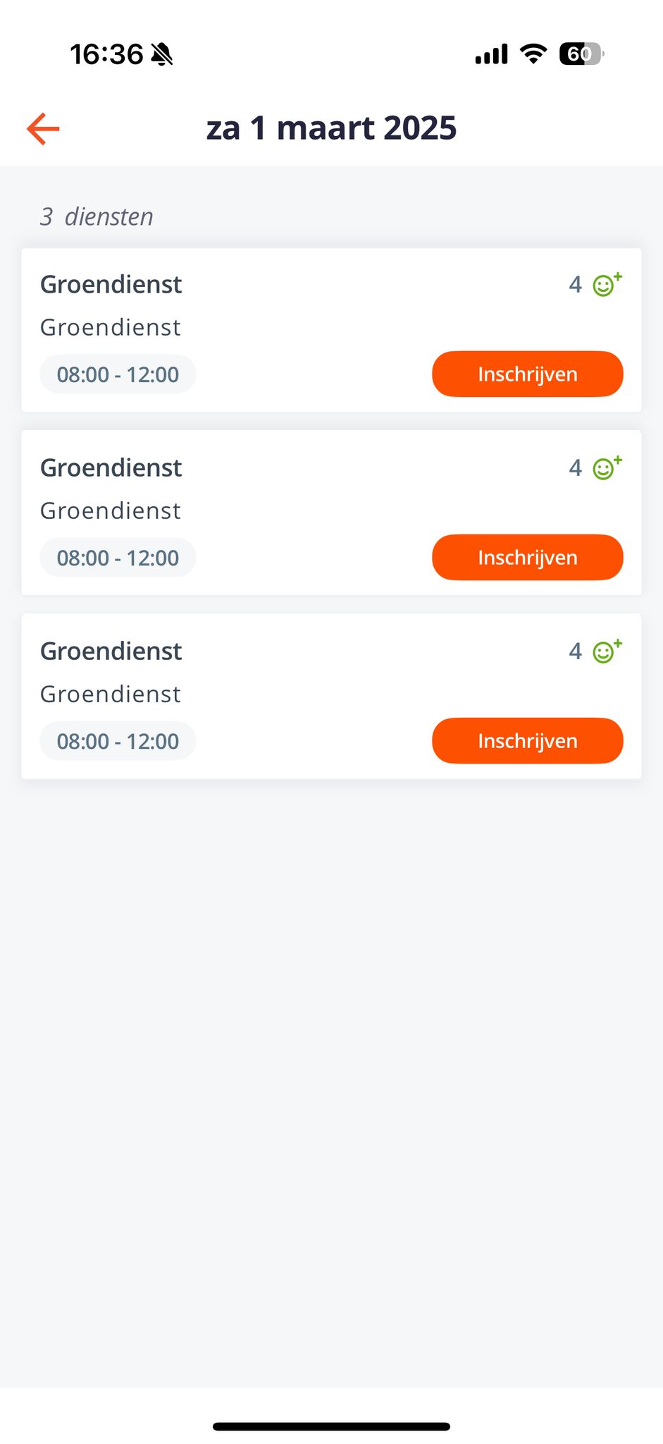Clubdiensten beschikbaar
