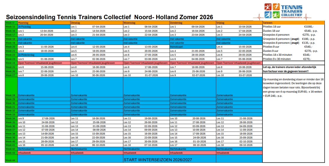 seizoensindeling ttc-nh zomer 2026